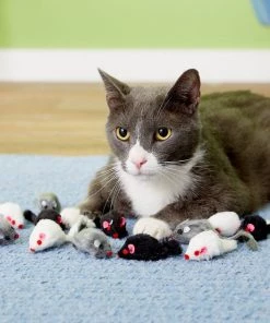 Penn-Plax Purr Pet Bag of Mice Cat Toy, Color Varies -Penn-Plax Store 103731 PT2. SY630 V1595370657