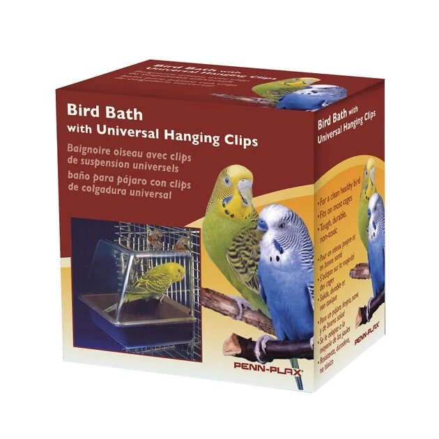 Penn-Plax Bird Bath with Universal Hanging Clips 3 Penn-Plax Bird Bath with Universal Hanging Clips - Image 3