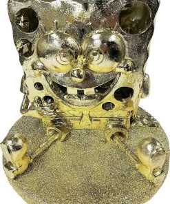 Penn-Plax SpongeBob with Swim Through Golden Edition Aquarium Ornament