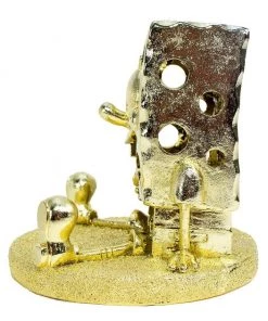 Penn-Plax SpongeBob with Swim Through Golden Edition Aquarium Ornament -Penn-Plax Store 161334 PT4. SY630 V1644013312