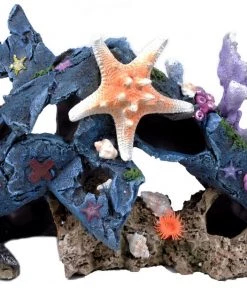 Penn-Plax Blue Plane Coral Scape Aquarium Ornament
