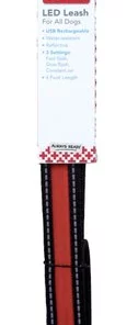 Penn-Plax American Red Cross LED Nylon Dog Leash