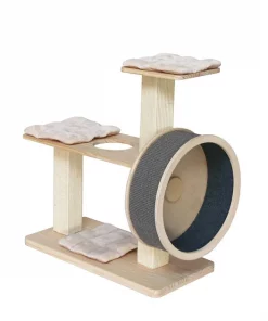 Penn-Plax Wheeled 35-in Sisal Cat Tree