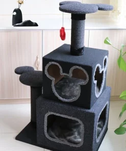 Penn-Plax Disney Cubical 39.4-in Felt Cat Tree & Condo