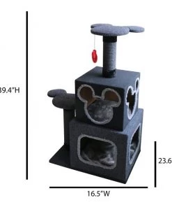 Penn-Plax Disney Cubical 39.4-in Felt Cat Tree & Condo -Penn-Plax Store 251925 PT6. SY630 V1644252873