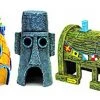 Penn-Plax SpongeBob Combo Aquarium Decor, 3 count