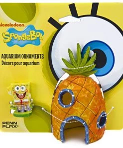 Penn-Plax SpongeBob & Pineapple Home Aquarium Ornament