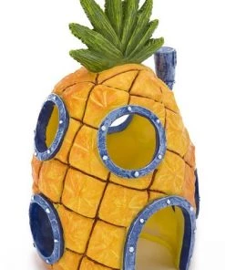 Penn-Plax Pineapple Home With Swim Through Aquarium Ornament