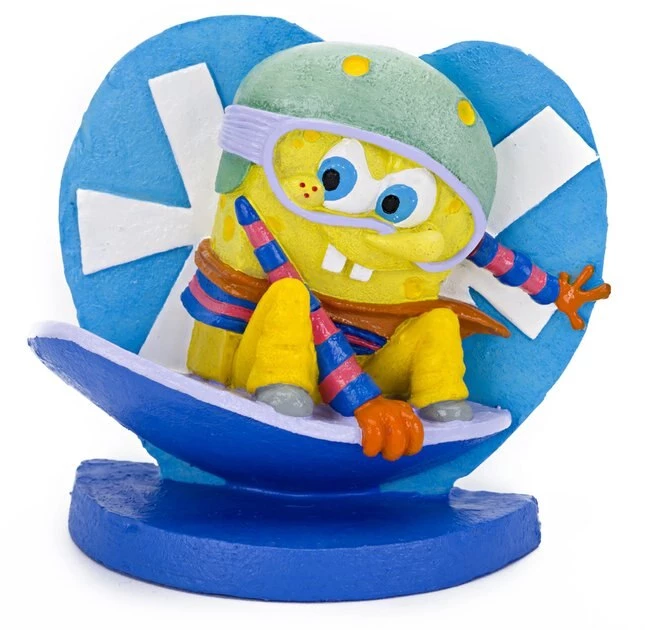 Penn-Plax SpongeBob On Snowboard Aquarium Ornament 1 Penn-Plax SpongeBob On Snowboard Aquarium Ornament