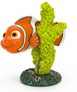 Penn-Plax Nemo With Green Coral Aquarium Ornament