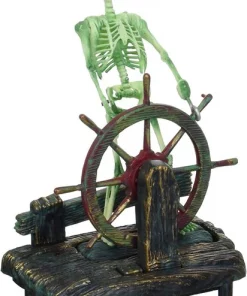 Penn-Plax Skeleton Wheel Aquarium Ornament