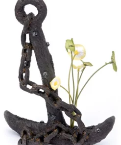 Penn-Plax Anchor & Plant Large Aquarium Ornament