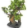 Penn-Plax Bonsai Tree On Rock Aquarium Ornament