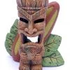 Penn-Plax Tiki With Surfboard Aquarium Ornament