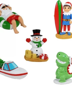 Penn-Plax Holiday Variety Pack Fish Aquarium Ornament, 5 count