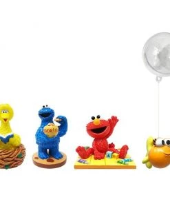 Penn-Plax Sesame Street Aquarium Ornament Set, 4 count