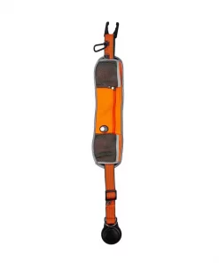 Penn-Plax Bungee Belt Combo Dog Leash, Orange/Black, Large