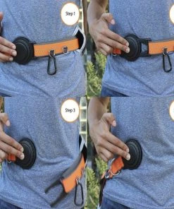 Penn-Plax Bungee Belt Combo Dog Leash, Orange/Black, Large -Penn-Plax Store 318184 PT8. SY630 V1632885708