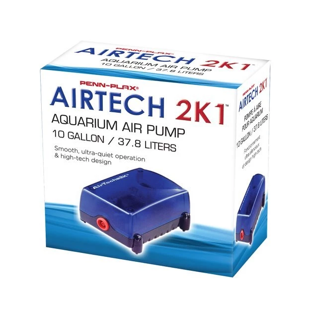 Penn-Plax Air-Tech 2K1 Aquarium Air Pump, 10-gal 2 Penn-Plax Air-Tech 2K1 Aquarium Air Pump, 10-gal - Image 2