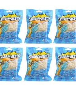 Penn-Plax Crispy Tweets Bird Treats, 4 count, pack of 6