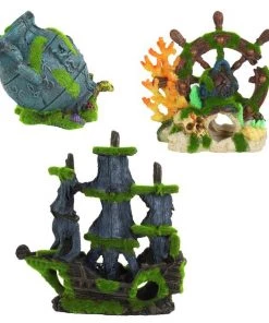 Penn-Plax Nautical Aqua-Flora, 3 count