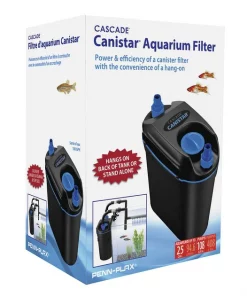 Penn-Plax Cascade Canistar Hang-On Aquarium Filter, Large, Black