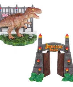 Penn-Plax Jurassic Park Resin Bundle Aquarium Decoration Set, 2-pack